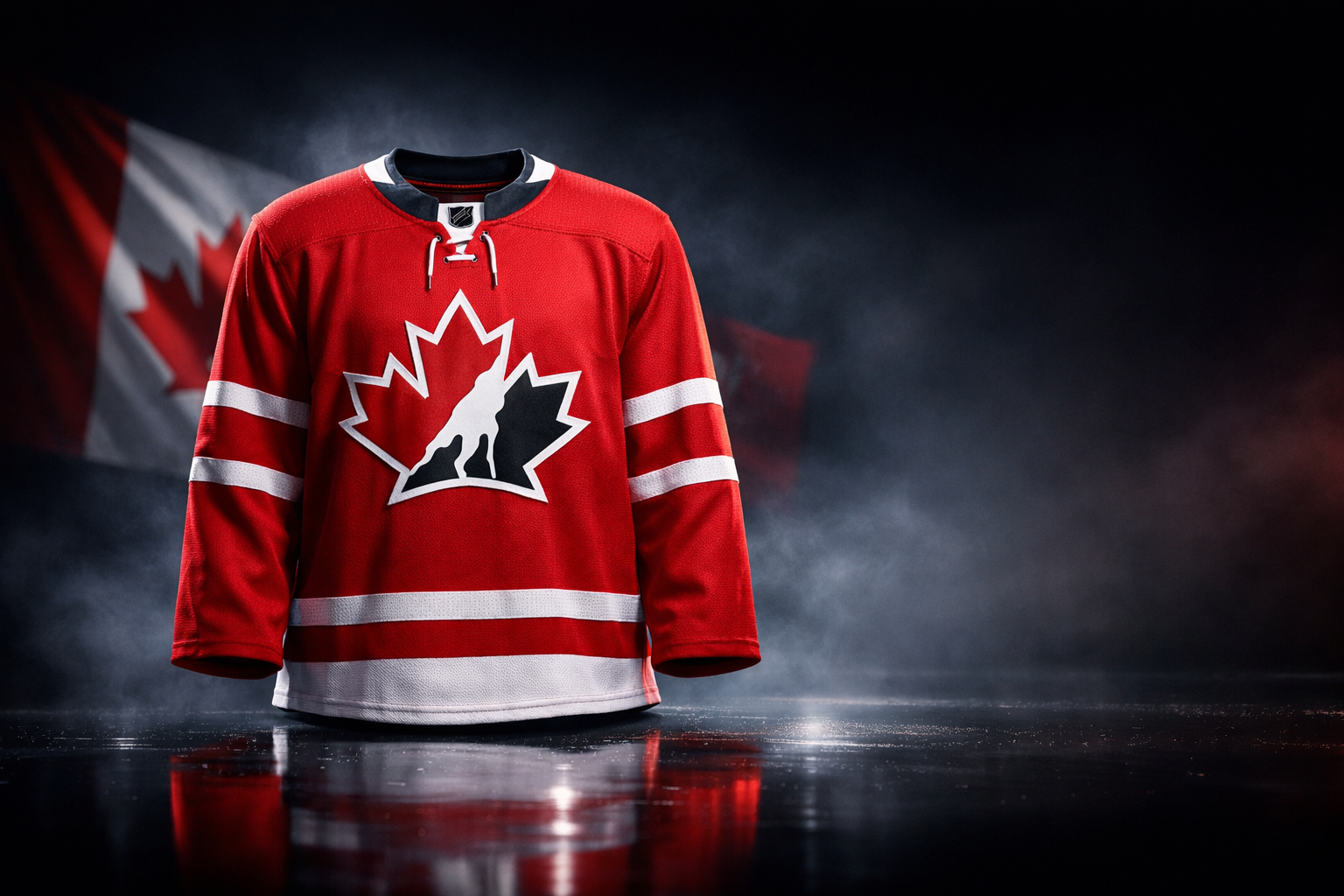 maillot hockey canada officiel rouge blanc